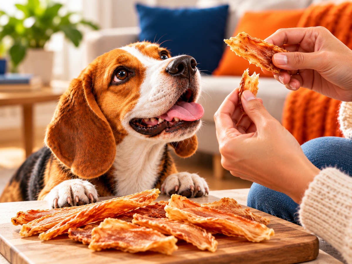 Jerky de pollo para perros: qué revisar antes de comprarlo